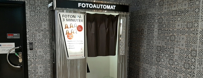 Ta dina foton i vår fotoautomat i Rosengård Centrum